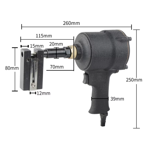 Perceuse pneumatique industrielle - image descriptive_2 - Pince Master